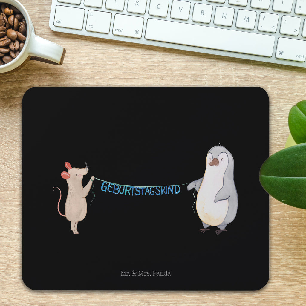 Mauspad Maus Pinguin Geburtstag Mousepad, Computer zubehör, Büroausstattung, PC Zubehör, Arbeitszimmer, Mauspad, Einzigartiges Mauspad, Designer Mauspad, Geburtstag, Geburtstagsgeschenk, Geschenk, Maus, Pinguin, Geburtstage, Happy Birthday, Geburtstagsfeier