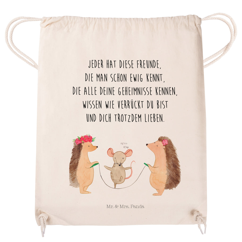 Sportbeutel Igel Seilhüpfen Turnbeutel, Beutel, Sporttasche, Tasche, Stoffbeutel, Tiermotive, Gute Laune, lustige Sprüche, Tiere, Igel, Maus, Seilspringen, Seilhüpfen, Kinder, Kindergarten