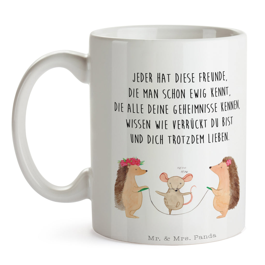 Tasse Igel Seilhüpfen
