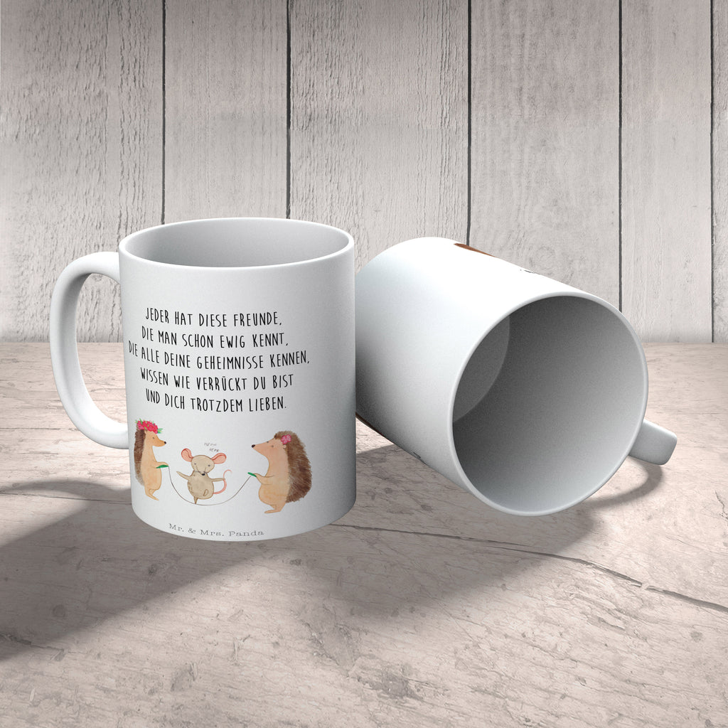Tasse Igel Seilhüpfen