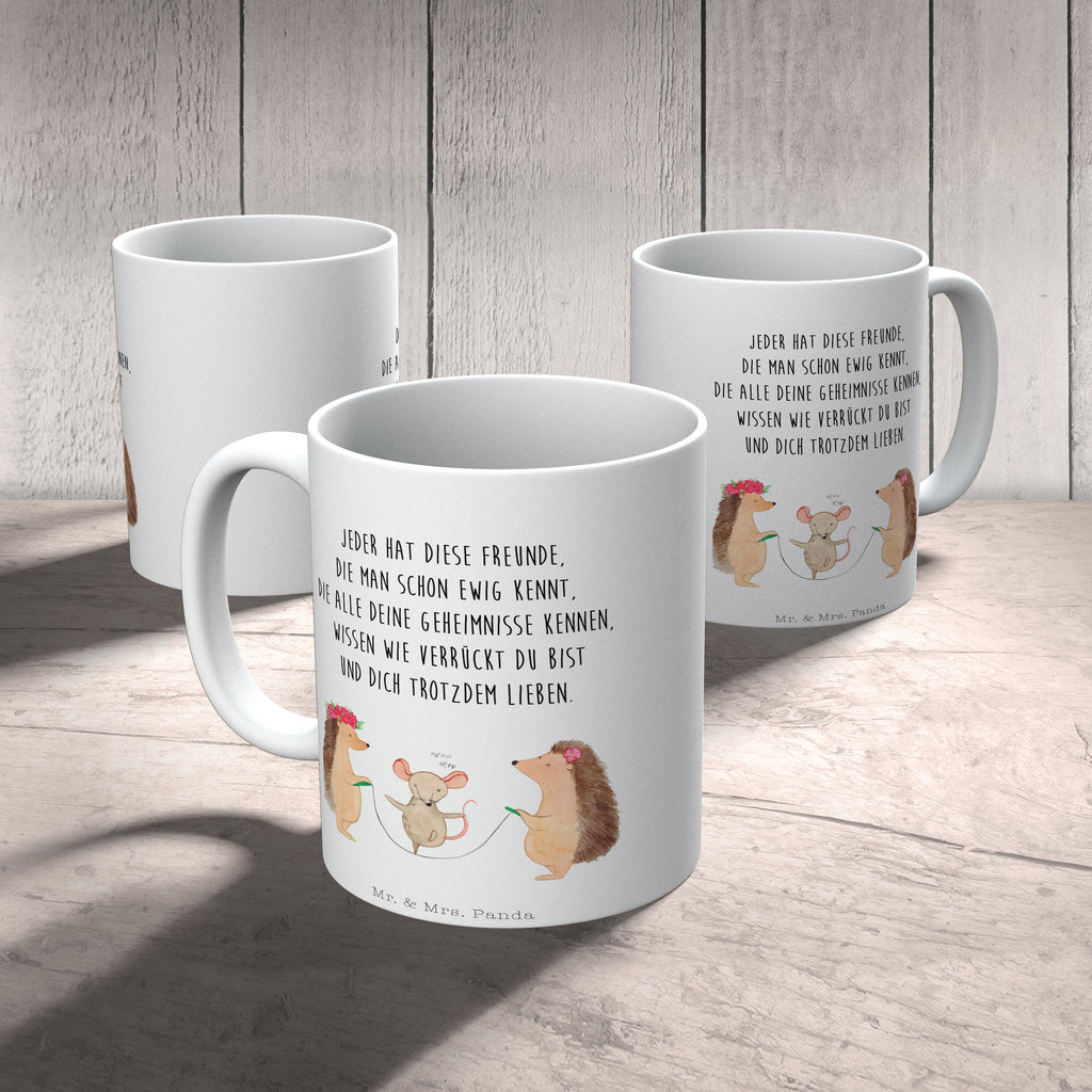 Tasse Igel Seilhüpfen
