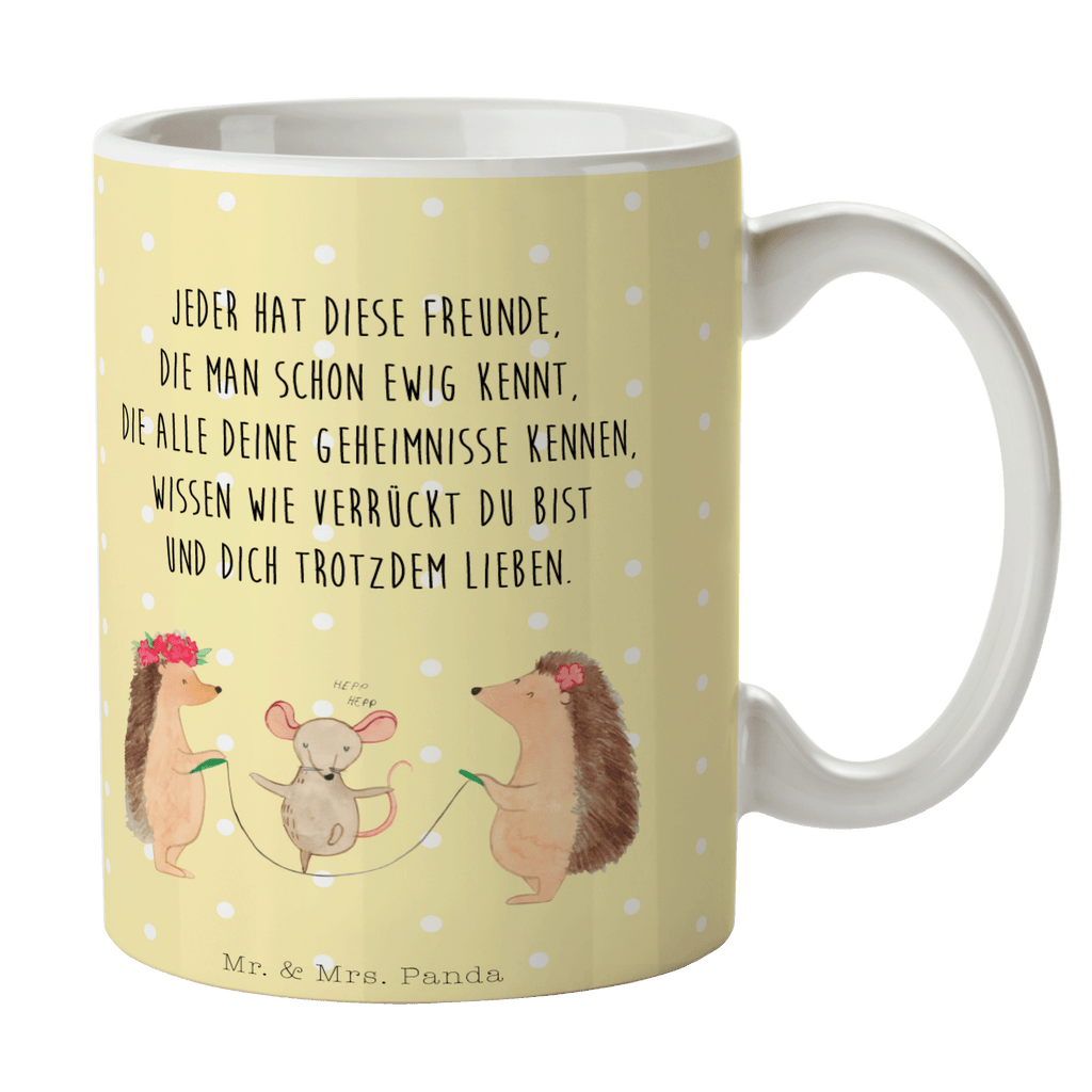 Tasse Igel Seilhüpfen