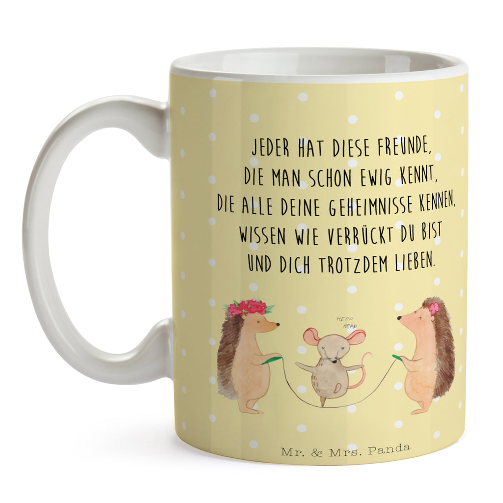 Tasse Igel Seilhüpfen