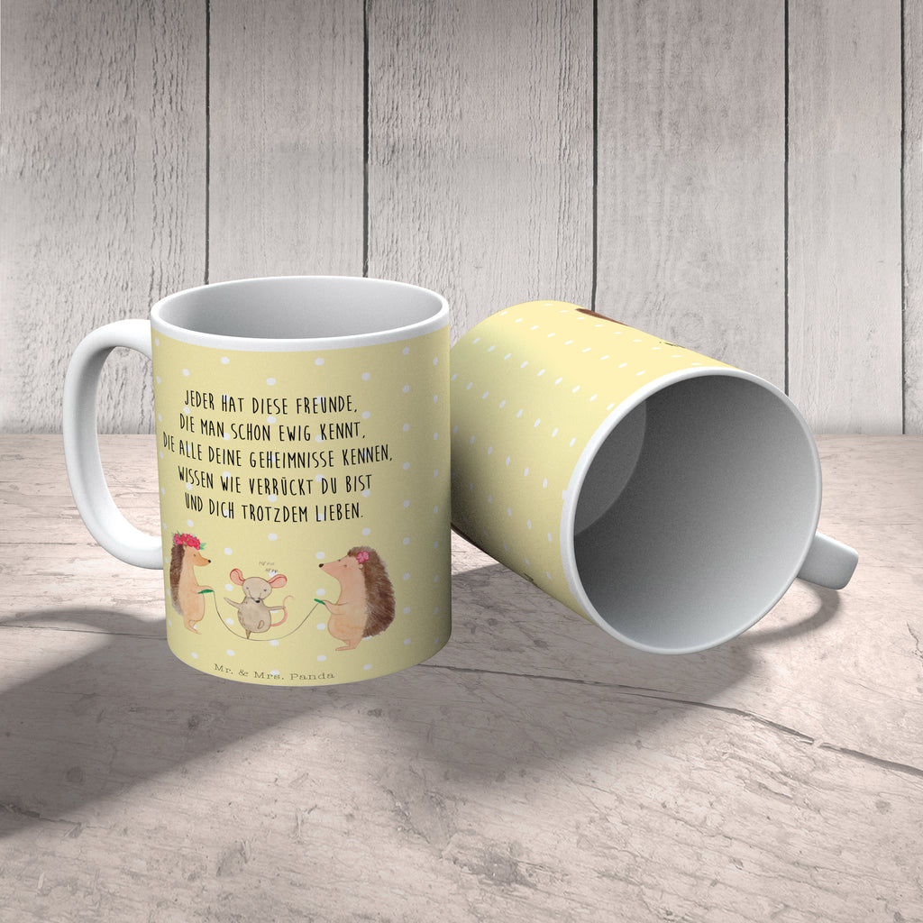 Tasse Igel Seilhüpfen