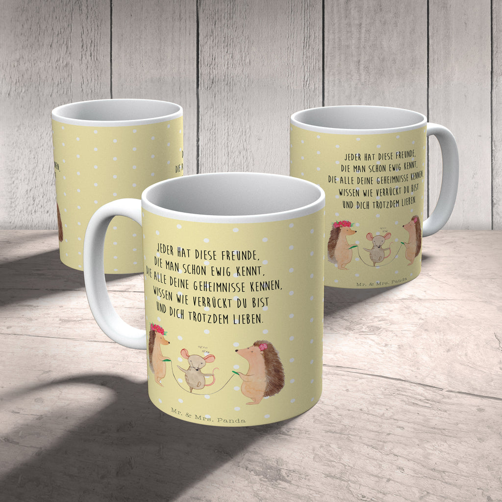 Tasse Igel Seilhüpfen