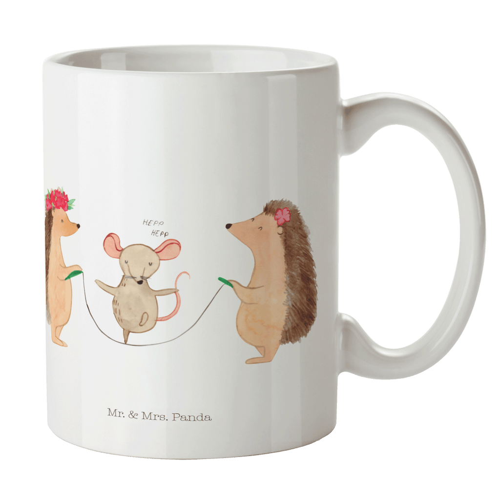 Tasse Igel Seilhüpfen