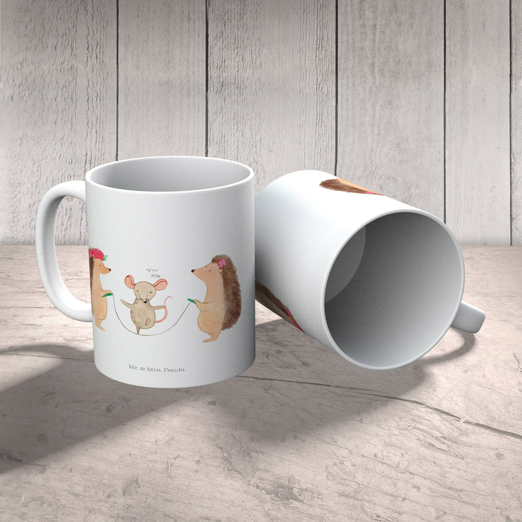 Tasse Igel Seilhüpfen