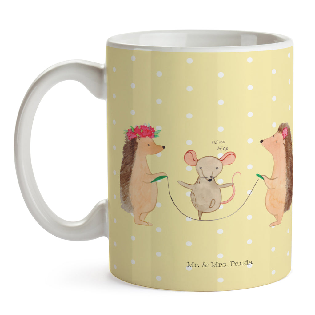 Tasse Igel Seilhüpfen