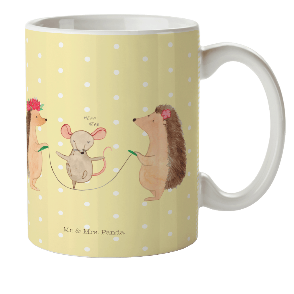 Kindertasse Igel Seilhüpfen Kunststoff Tasse, Kindergarten, Tasse, Trinkbecher, Camping Becher, Kaffeetasse, Kunststoffbecher, Kindergartenbecher, Outdoorgeschirr, Kunststoffgeschirr, Reisebecher, Reisetasse, Kinderbecher, Tiermotive, Gute Laune, lustige Sprüche, Tiere, Igel, Maus, Seilspringen, Seilhüpfen, Kinder