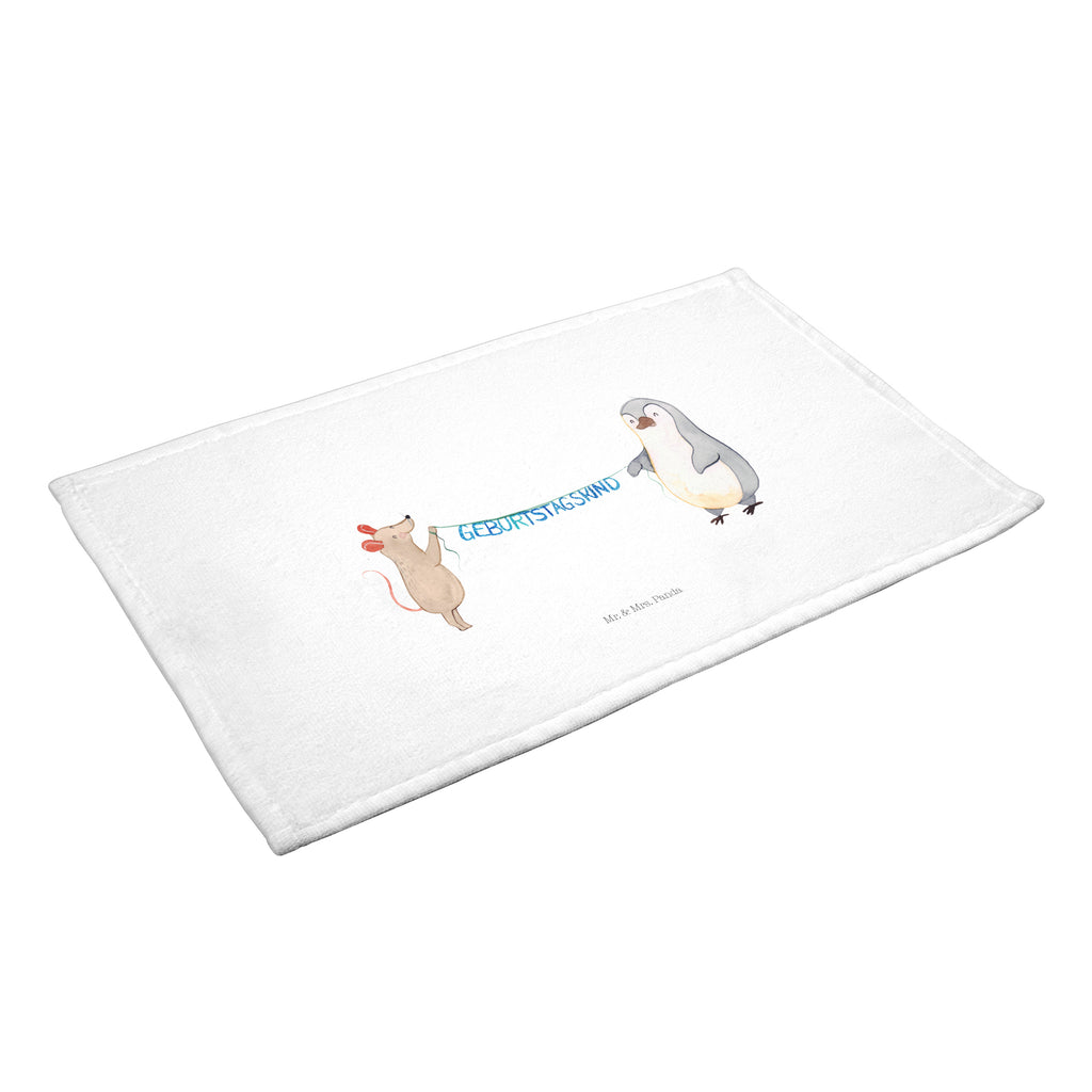 50 x 100 Handtuch Maus Pinguin Geburtstag Handtuch, Badehandtuch, Badezimmer, Handtücher, groß, Kinder, Baby, Geburtstag, Geburtstagsgeschenk, Geschenk, Maus, Pinguin, Geburtstage, Happy Birthday, Geburtstagsfeier
