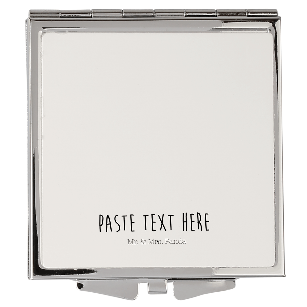 Handtaschenspiegel quadratisch Igel Seilhüpfen Spiegel, Handtasche, Quadrat, silber, schminken, Schminkspiegel, Tiermotive, Gute Laune, lustige Sprüche, Tiere, Igel, Maus, Seilspringen, Seilhüpfen, Kinder, Kindergarten