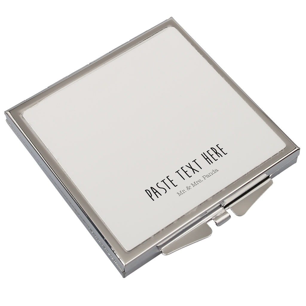 Handtaschenspiegel quadratisch Igel Seilhüpfen Spiegel, Handtasche, Quadrat, silber, schminken, Schminkspiegel, Tiermotive, Gute Laune, lustige Sprüche, Tiere, Igel, Maus, Seilspringen, Seilhüpfen, Kinder, Kindergarten