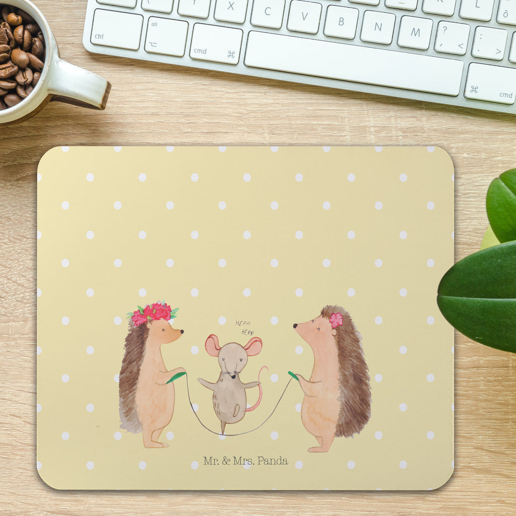 Mauspad Igel Seilhüpfen Mousepad, Computer zubehör, Büroausstattung, PC Zubehör, Arbeitszimmer, Mauspad, Einzigartiges Mauspad, Designer Mauspad, Tiermotive, Gute Laune, lustige Sprüche, Tiere, Igel, Maus, Seilspringen, Seilhüpfen, Kinder, Kindergarten