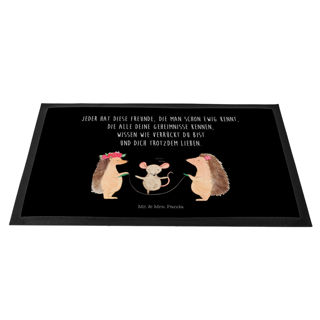 Fußmatte Igel Seilhüpfen Igel, Maus, Seilspringen, Seilhüpfen, Kinder, Kindergarten Türvorleger, Schmutzmatte, Fußabtreter, Matte, Schmutzfänger, Fußabstreifer, Schmutzfangmatte, Türmatte, Motivfußmatte,  Haustürmatte, Vorleger  süße Tiermotive, gute Laune, lustige Sprüche, Tiere