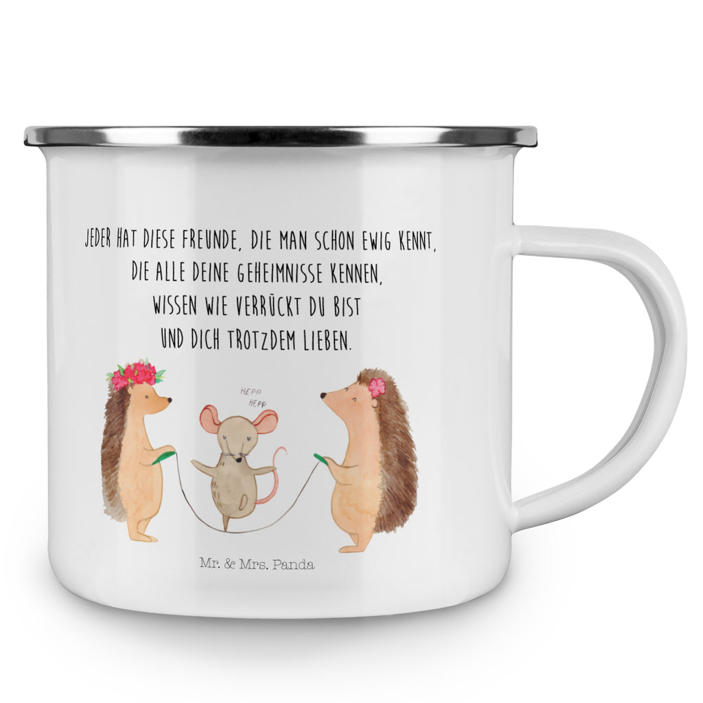 Camping Emaille Tasse Igel Seilhüpfen Campingtasse, Trinkbecher, Metalltasse, Outdoor Tasse, Emaille Trinkbecher, Blechtasse Outdoor, Emaille Campingbecher, Edelstahl Trinkbecher, Metalltasse für Camping, Kaffee Blechtasse, Camping Tasse Metall, Tiermotive, Gute Laune, lustige Sprüche, Tiere, Igel, Maus, Seilspringen, Seilhüpfen, Kinder, Kindergarten