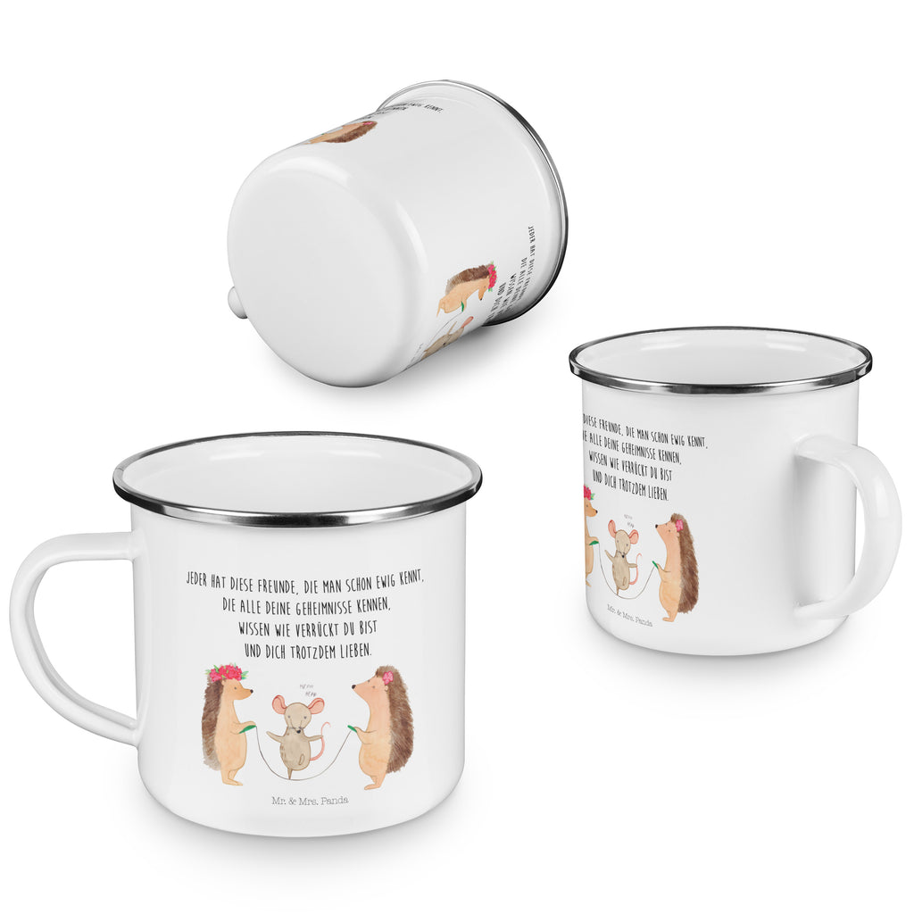 Camping Emaille Tasse Igel Seilhüpfen Campingtasse, Trinkbecher, Metalltasse, Outdoor Tasse, Emaille Trinkbecher, Blechtasse Outdoor, Emaille Campingbecher, Edelstahl Trinkbecher, Metalltasse für Camping, Kaffee Blechtasse, Camping Tasse Metall, Tiermotive, Gute Laune, lustige Sprüche, Tiere, Igel, Maus, Seilspringen, Seilhüpfen, Kinder, Kindergarten