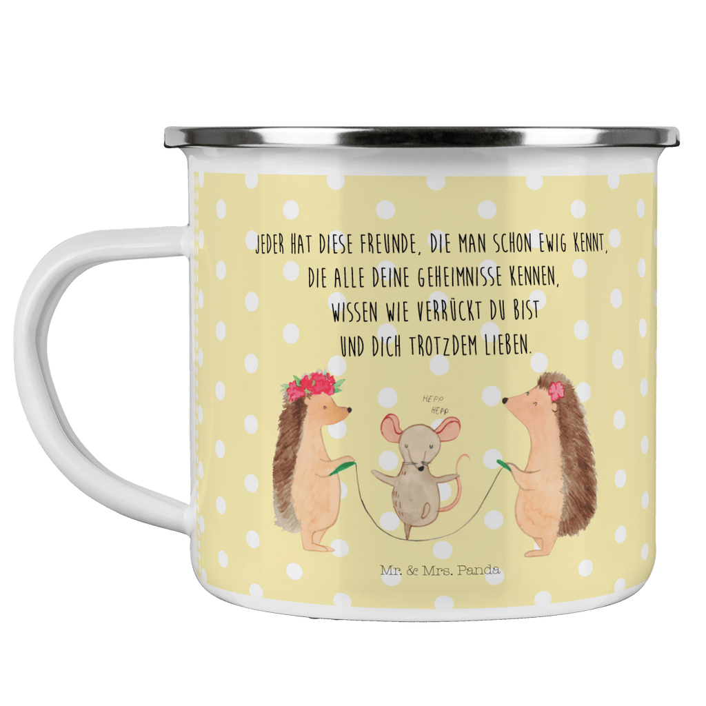 Camping Emaille Tasse Igel Seilhüpfen Campingtasse, Trinkbecher, Metalltasse, Outdoor Tasse, Emaille Trinkbecher, Blechtasse Outdoor, Emaille Campingbecher, Edelstahl Trinkbecher, Metalltasse für Camping, Kaffee Blechtasse, Camping Tasse Metall, Tiermotive, Gute Laune, lustige Sprüche, Tiere, Igel, Maus, Seilspringen, Seilhüpfen, Kinder, Kindergarten