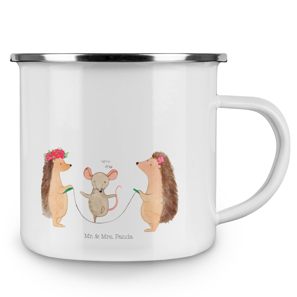 Camping Emaille Tasse Igel Seilhüpfen Campingtasse, Trinkbecher, Metalltasse, Outdoor Tasse, Emaille Trinkbecher, Blechtasse Outdoor, Emaille Campingbecher, Edelstahl Trinkbecher, Metalltasse für Camping, Kaffee Blechtasse, Camping Tasse Metall, Tiermotive, Gute Laune, lustige Sprüche, Tiere, Igel, Maus, Seilspringen, Seilhüpfen, Kinder, Kindergarten