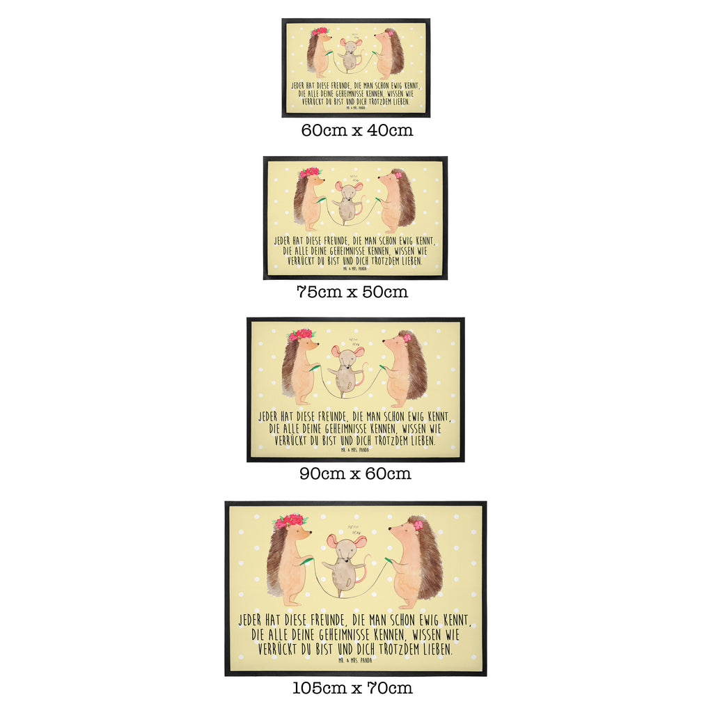 Fußmatte Igel Seilhüpfen Igel, Maus, Seilspringen, Seilhüpfen, Kinder, Kindergarten Türvorleger, Schmutzmatte, Fußabtreter, Matte, Schmutzfänger, Fußabstreifer, Schmutzfangmatte, Türmatte, Motivfußmatte,  Haustürmatte, Vorleger  süße Tiermotive, gute Laune, lustige Sprüche, Tiere