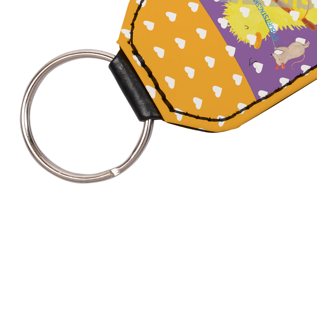 Rechteckig Schlüsselanhänger Maus Pinguin Geburtstag Schlüsselanhänger, Anhänger, Taschenanhänger, Glücksbringer, Schutzengel, Geburtstag, Geburtstagsgeschenk, Geschenk, Maus, Pinguin, Geburtstage, Happy Birthday, Geburtstagsfeier