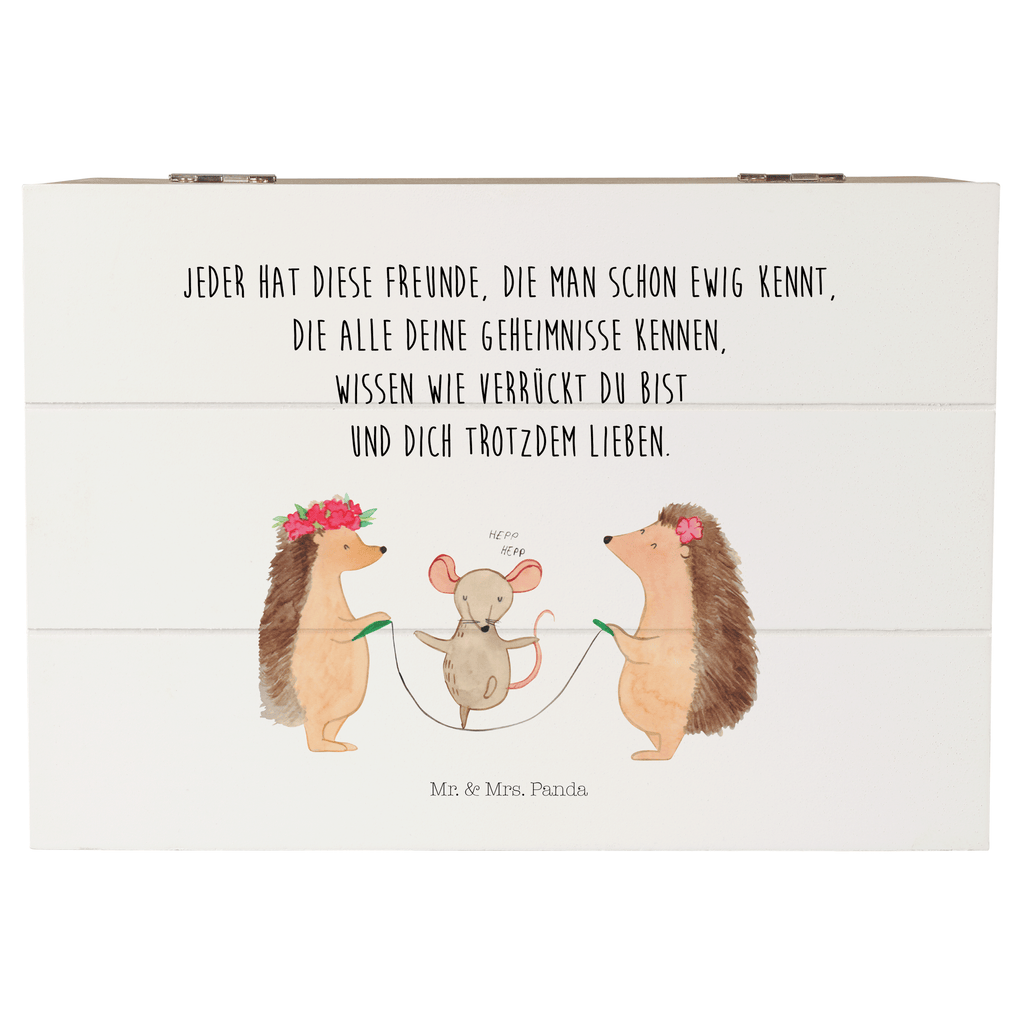 Holzkiste Igel Seilhüpfen Holzkiste, Kiste, Schatzkiste, Truhe, Schatulle, XXL, Erinnerungsbox, Erinnerungskiste, Dekokiste, Aufbewahrungsbox, Tiermotive, Gute Laune, lustige Sprüche, Tiere, Igel, Maus, Seilspringen, Seilhüpfen, Kinder, Kindergarten