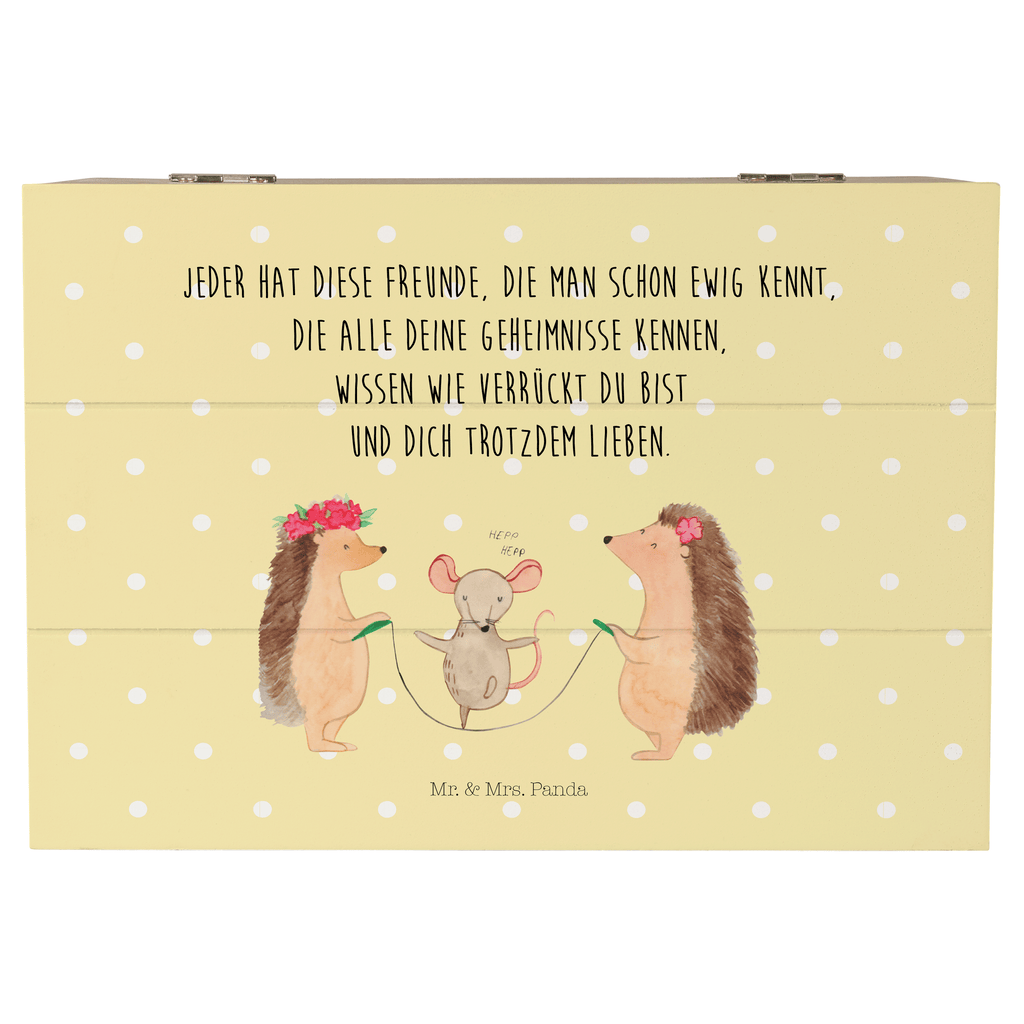 Holzkiste Igel Seilhüpfen Holzkiste, Kiste, Schatzkiste, Truhe, Schatulle, XXL, Erinnerungsbox, Erinnerungskiste, Dekokiste, Aufbewahrungsbox, Tiermotive, Gute Laune, lustige Sprüche, Tiere, Igel, Maus, Seilspringen, Seilhüpfen, Kinder, Kindergarten