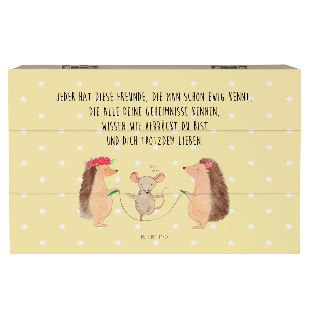 Holzkiste Igel Seilhüpfen Holzkiste, Kiste, Schatzkiste, Truhe, Schatulle, XXL, Erinnerungsbox, Erinnerungskiste, Dekokiste, Aufbewahrungsbox, Tiermotive, Gute Laune, lustige Sprüche, Tiere, Igel, Maus, Seilspringen, Seilhüpfen, Kinder, Kindergarten