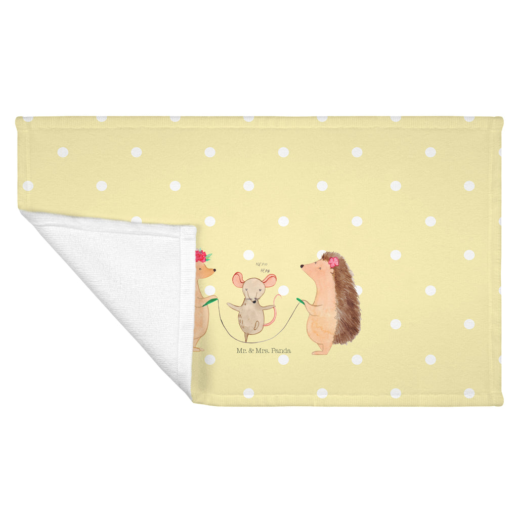 50 x 100 Handtuch Igel Seilhüpfen Handtuch, Badehandtuch, Badezimmer, Handtücher, groß, Kinder, Baby, Tiermotive, Gute Laune, lustige Sprüche, Tiere, Igel, Maus, Seilspringen, Seilhüpfen, Kindergarten