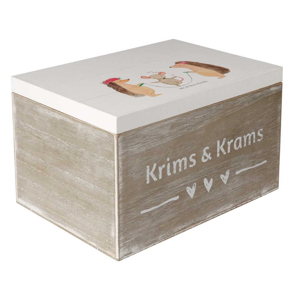 Holzkiste Igel Seilhüpfen Holzkiste, Kiste, Schatzkiste, Truhe, Schatulle, XXL, Erinnerungsbox, Erinnerungskiste, Dekokiste, Aufbewahrungsbox, Tiermotive, Gute Laune, lustige Sprüche, Tiere, Igel, Maus, Seilspringen, Seilhüpfen, Kinder, Kindergarten