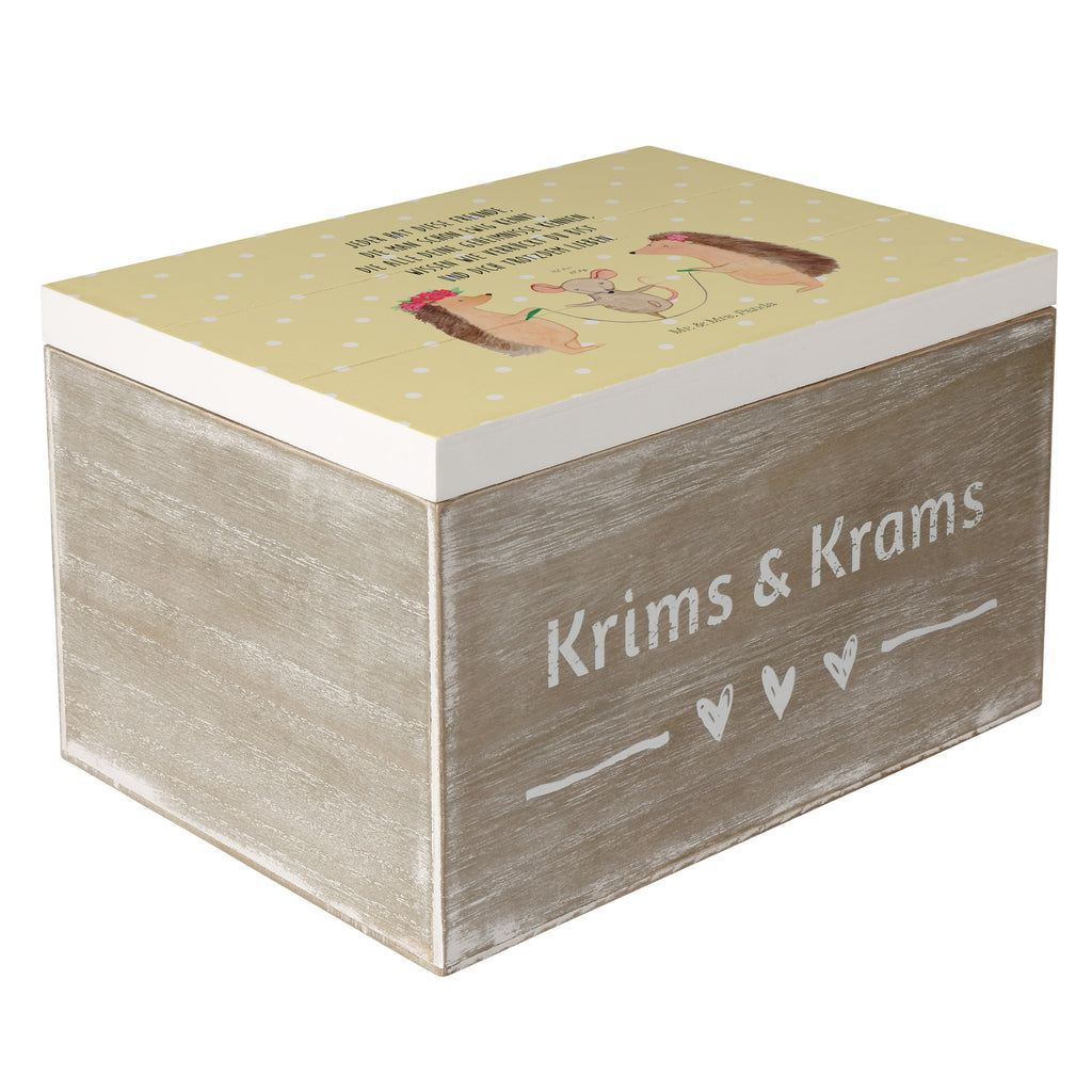 Holzkiste Igel Seilhüpfen Holzkiste, Kiste, Schatzkiste, Truhe, Schatulle, XXL, Erinnerungsbox, Erinnerungskiste, Dekokiste, Aufbewahrungsbox, Tiermotive, Gute Laune, lustige Sprüche, Tiere, Igel, Maus, Seilspringen, Seilhüpfen, Kinder, Kindergarten