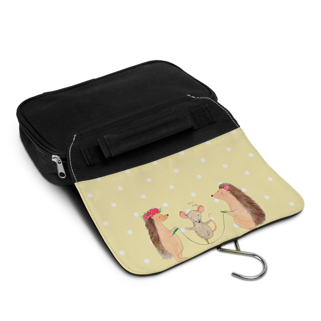 Kulturbeutel Igel Seilhüpfen Kulturbeutel, Zum Aufhängen, Waschtasche, Kosmetiktasche, Damen, Herren, Aufbewahrungstasche, Schminktasche, Kosmetikbeutel, Organizer, Kulturtasche, Schminkutensil, Tiermotive, Gute Laune, lustige Sprüche, Tiere, Igel, Maus, Seilspringen, Seilhüpfen, Kinder, Kindergarten