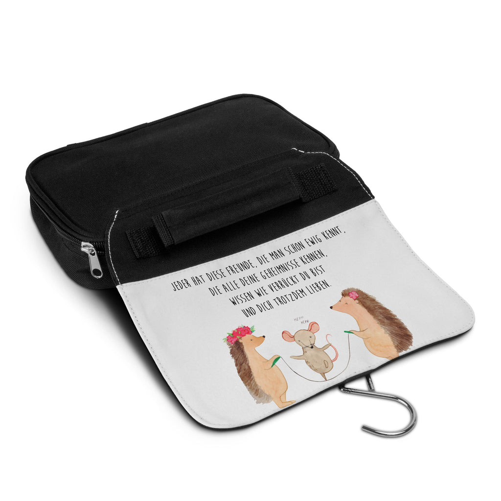 Kulturbeutel Igel Seilhüpfen Kulturbeutel, Zum Aufhängen, Waschtasche, Kosmetiktasche, Damen, Herren, Aufbewahrungstasche, Schminktasche, Kosmetikbeutel, Organizer, Kulturtasche, Schminkutensil, Tiermotive, Gute Laune, lustige Sprüche, Tiere, Igel, Maus, Seilspringen, Seilhüpfen, Kinder, Kindergarten