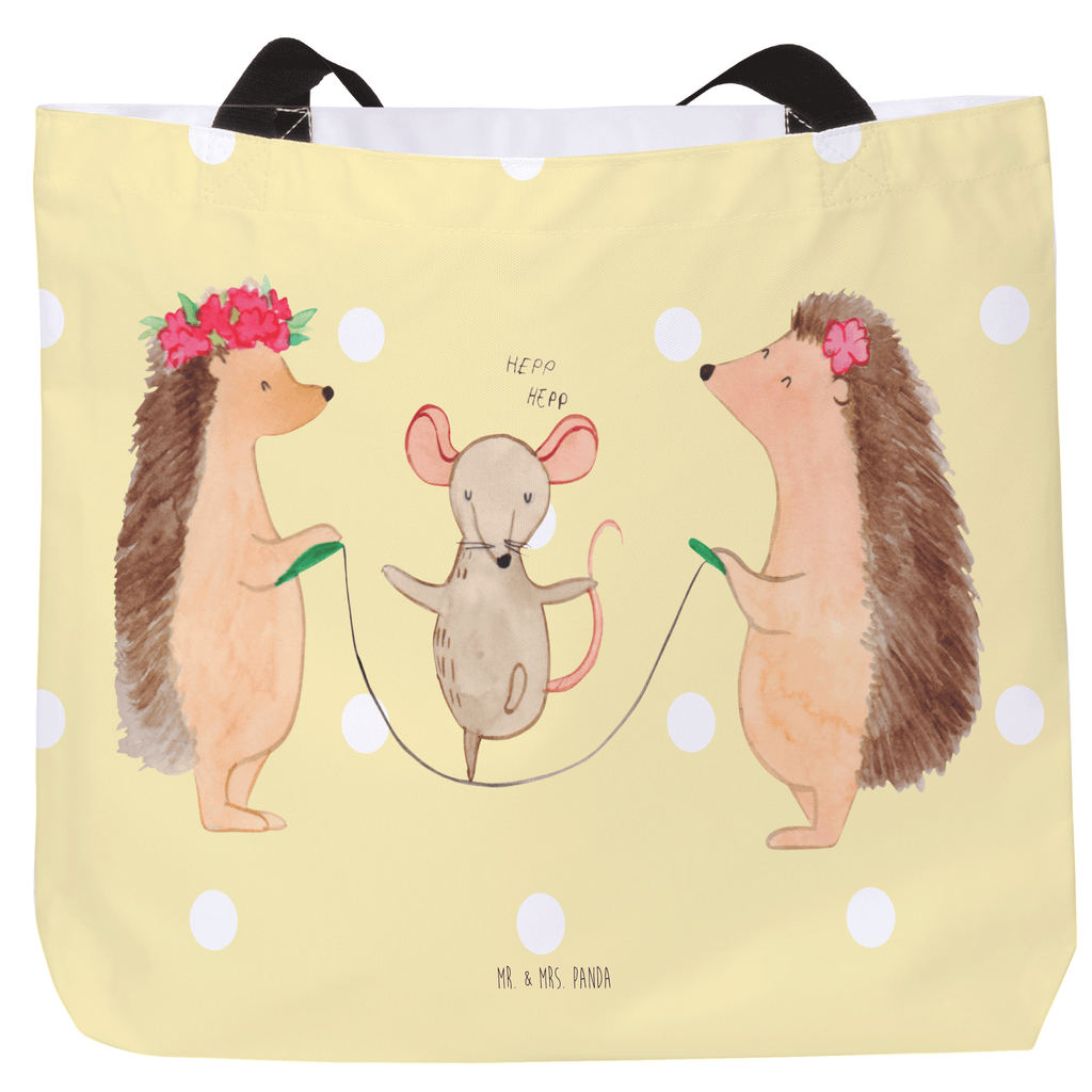 Shopper Igel Seilhüpfen Beutel, Einkaufstasche, Tasche, Strandtasche, Einkaufsbeutel, Shopper, Schultasche, Freizeittasche, Tragebeutel, Schulbeutel, Alltagstasche, Tiermotive, Gute Laune, lustige Sprüche, Tiere, Igel, Maus, Seilspringen, Seilhüpfen, Kinder, Kindergarten