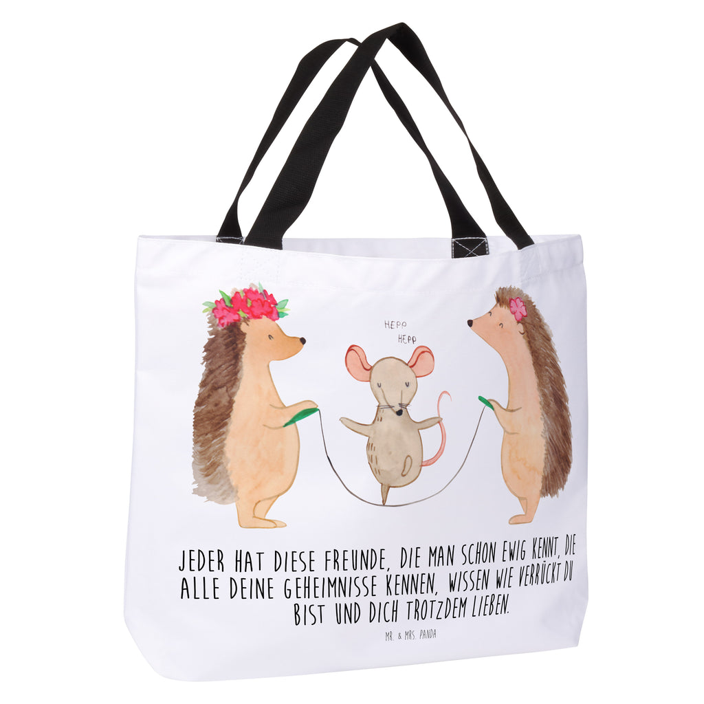 Shopper Igel Seilhüpfen Beutel, Einkaufstasche, Tasche, Strandtasche, Einkaufsbeutel, Shopper, Schultasche, Freizeittasche, Tragebeutel, Schulbeutel, Alltagstasche, Tiermotive, Gute Laune, lustige Sprüche, Tiere, Igel, Maus, Seilspringen, Seilhüpfen, Kinder, Kindergarten