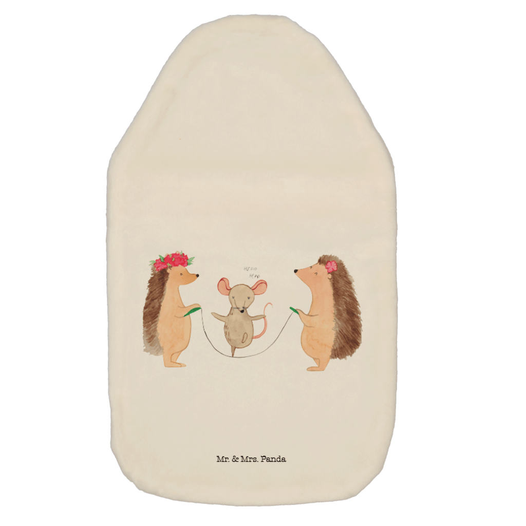 Wärmflasche Igel Seilhüpfen Wärmekissen, Kinderwärmflasche, Körnerkissen, Wärmflaschenbezug, Wärmflasche mit Bezug, Tiermotive, Gute Laune, lustige Sprüche, Tiere, Igel, Maus, Seilspringen, Seilhüpfen, Kinder, Kindergarten