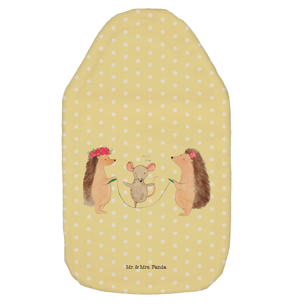 Wärmflasche Igel Seilhüpfen Wärmekissen, Kinderwärmflasche, Körnerkissen, Wärmflaschenbezug, Wärmflasche mit Bezug, Tiermotive, Gute Laune, lustige Sprüche, Tiere, Igel, Maus, Seilspringen, Seilhüpfen, Kinder, Kindergarten