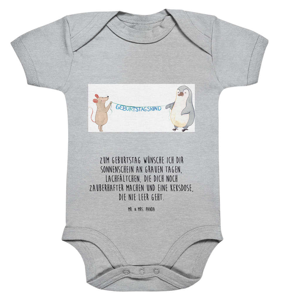 Organic Baby Body Maus Pinguin Geburtstag Babykleidung, Babystrampler, Strampler, Wickelbody, Baby Erstausstattung, Junge, Mädchen, Geburtstag, Geburtstagsgeschenk, Geschenk, Maus, Pinguin, Geburtstage, Happy Birthday, Geburtstagsfeier