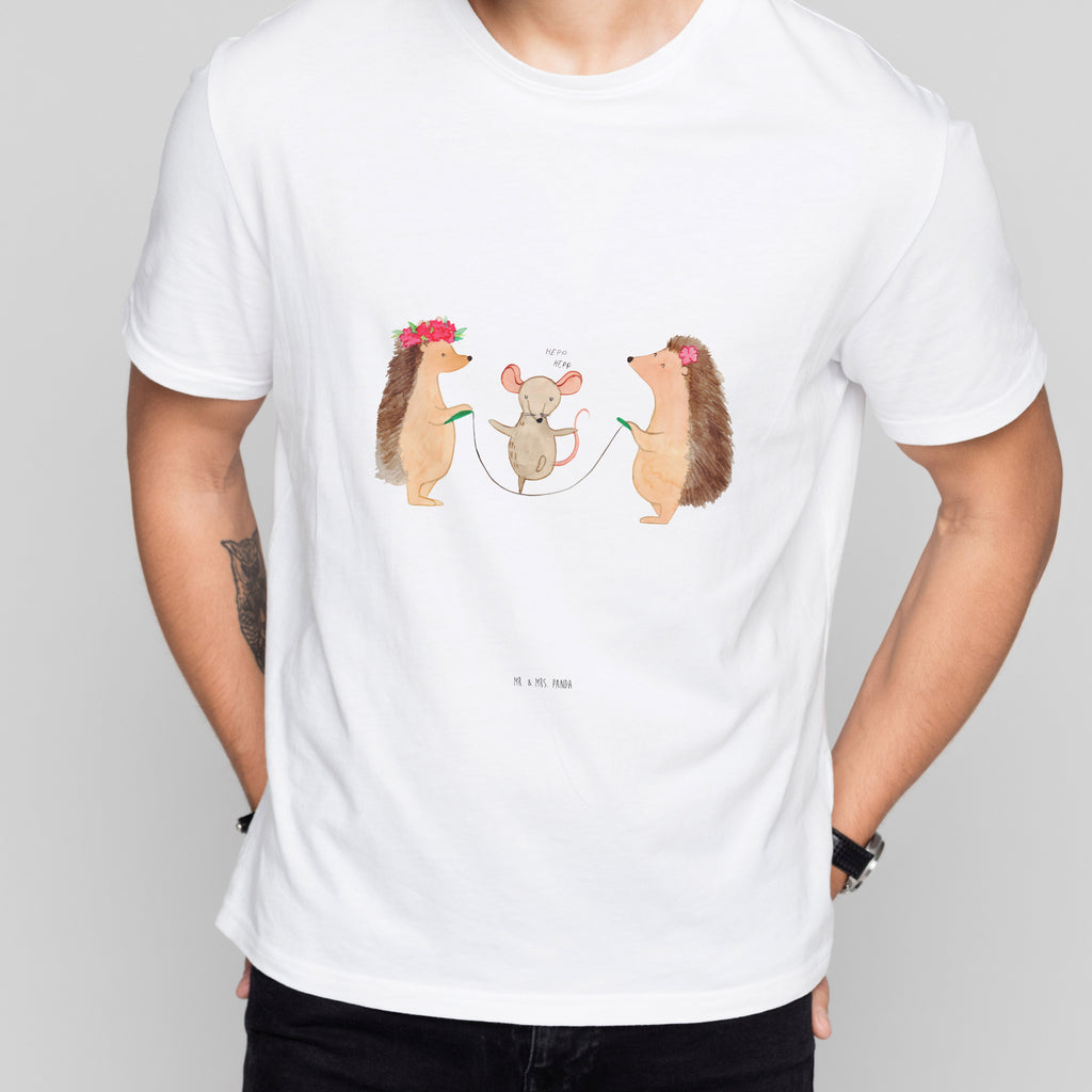 Größe M T-Shirt Igel Seilhüpfen T-Shirt, Shirt, Tshirt, Lustiges T-Shirt, T-Shirt mit Spruch, Party, Junggesellenabschied, Jubiläum, Geburstag, Herrn, Damen, Männer, Frauen, Schlafshirt, Nachthemd, Sprüche, Tiermotive, Gute Laune, lustige Sprüche, Tiere, Igel, Maus, Seilspringen, Seilhüpfen, Kinder, Kindergarten