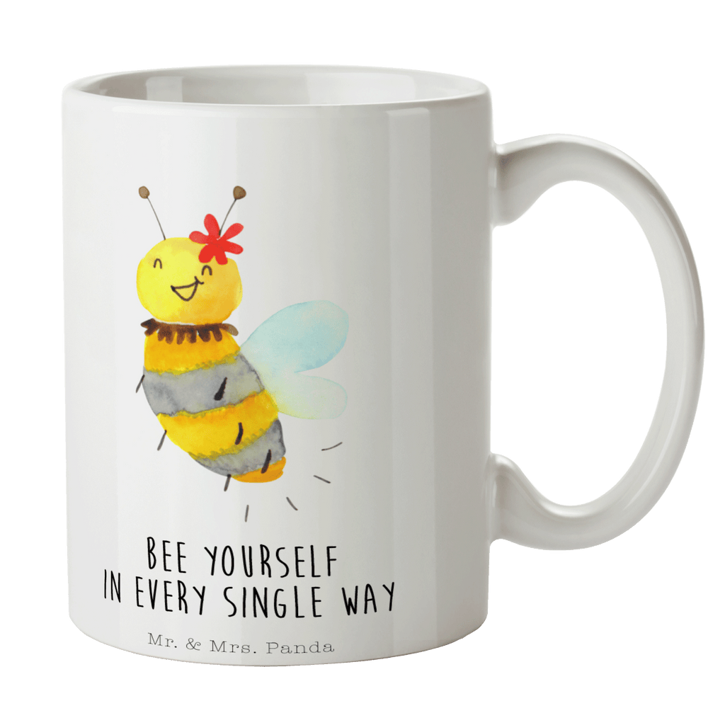 Tasse Biene Blume  Becher, Kaffeetasse, Kaffeebecher, Tee, Frühstück, Büro  Biene, Wespe, Hummel