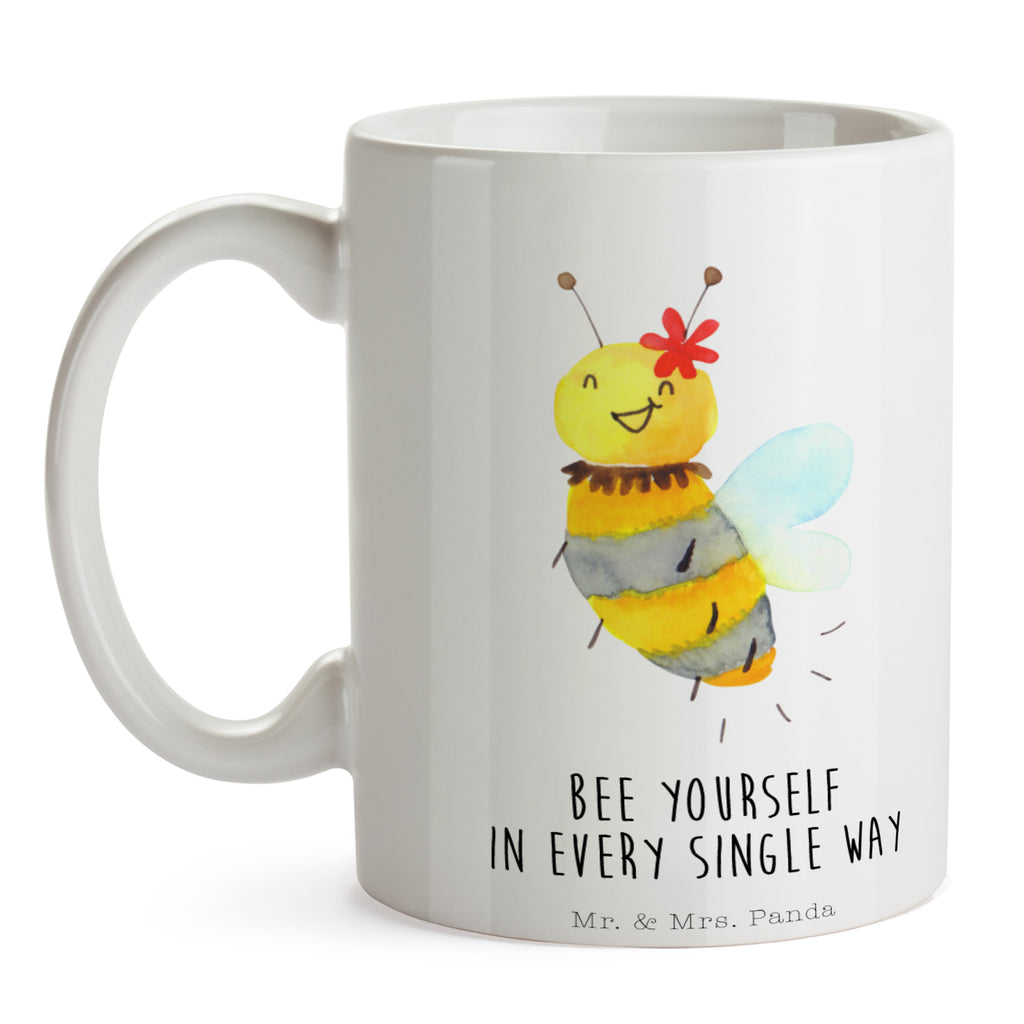 Tasse Biene Blume  Becher, Kaffeetasse, Kaffeebecher, Tee, Frühstück, Büro  Biene, Wespe, Hummel