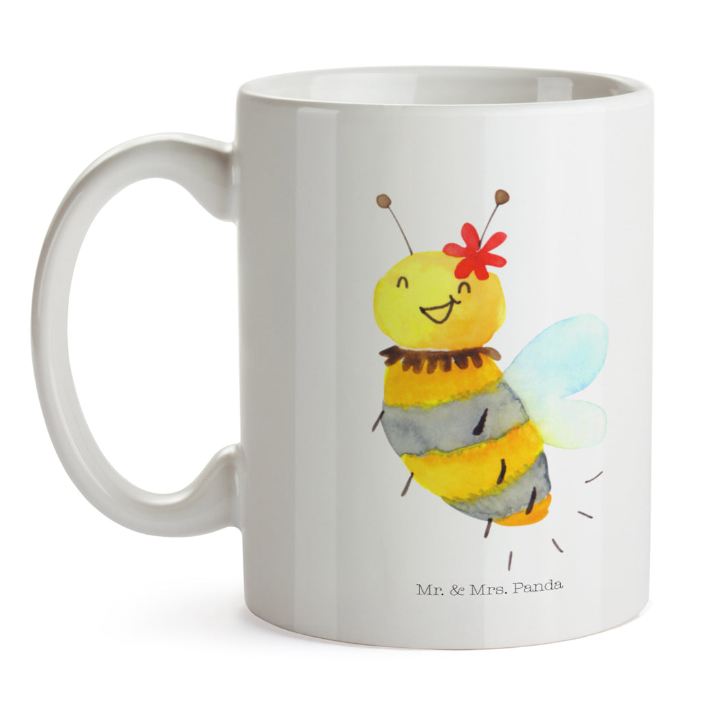 Tasse Biene Blume  Becher, Kaffeetasse, Kaffeebecher, Tee, Frühstück, Büro  Biene, Wespe, Hummel