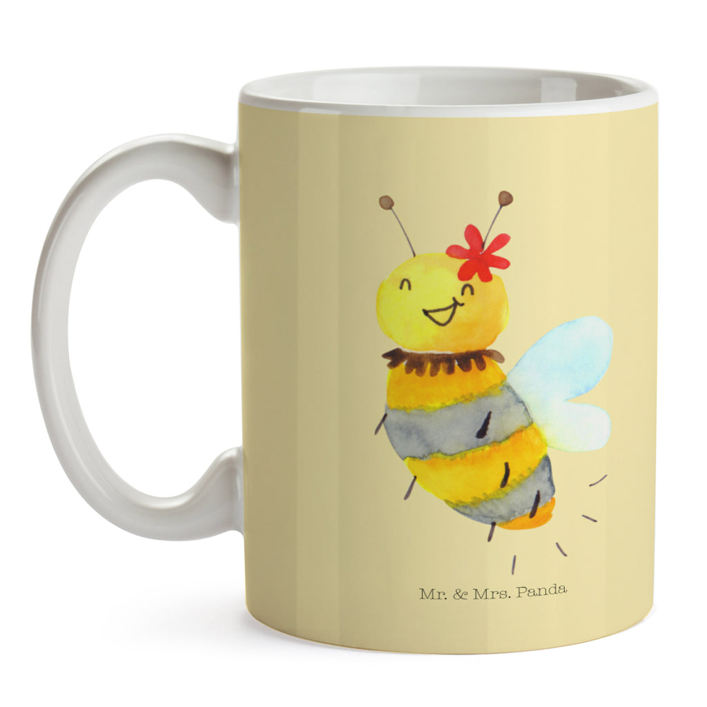 Tasse Biene Blume  Becher, Kaffeetasse, Kaffeebecher, Tee, Frühstück, Büro  Biene, Wespe, Hummel