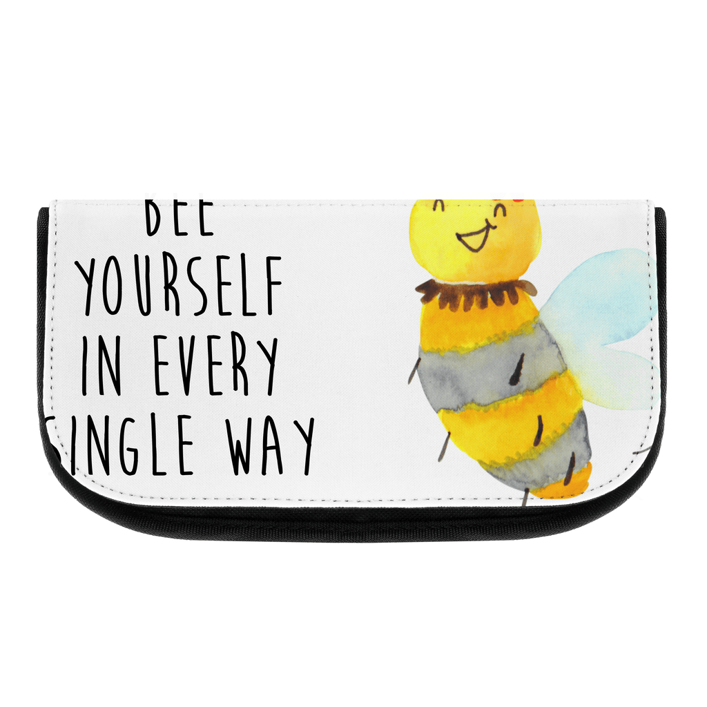 Kosmetiktasche Biene Blume Kosmetikbeutel, Kulturtasche, Kulturbeutel, Schminktasche, Make-Up Tasche, Biene, Wespe, Hummel