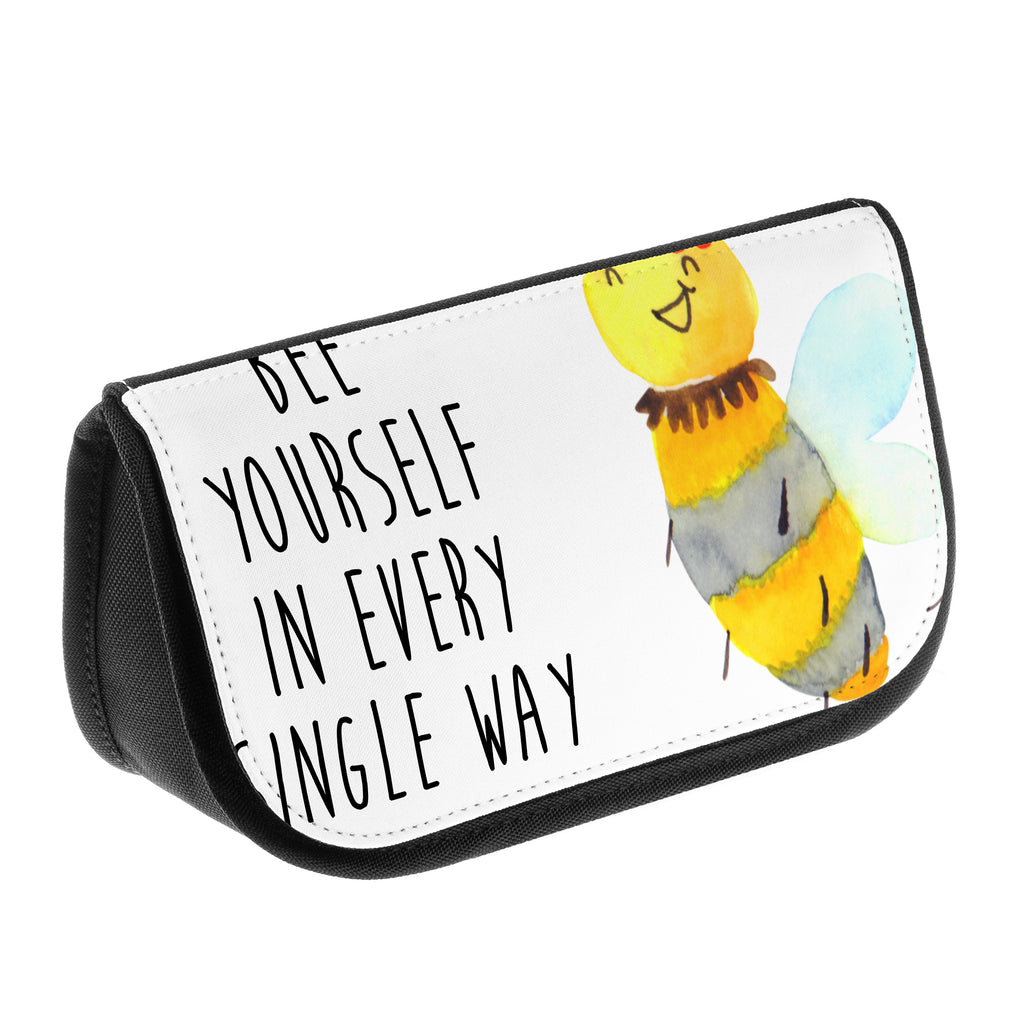 Kosmetiktasche Biene Blume Kosmetikbeutel, Kulturtasche, Kulturbeutel, Schminktasche, Make-Up Tasche, Biene, Wespe, Hummel