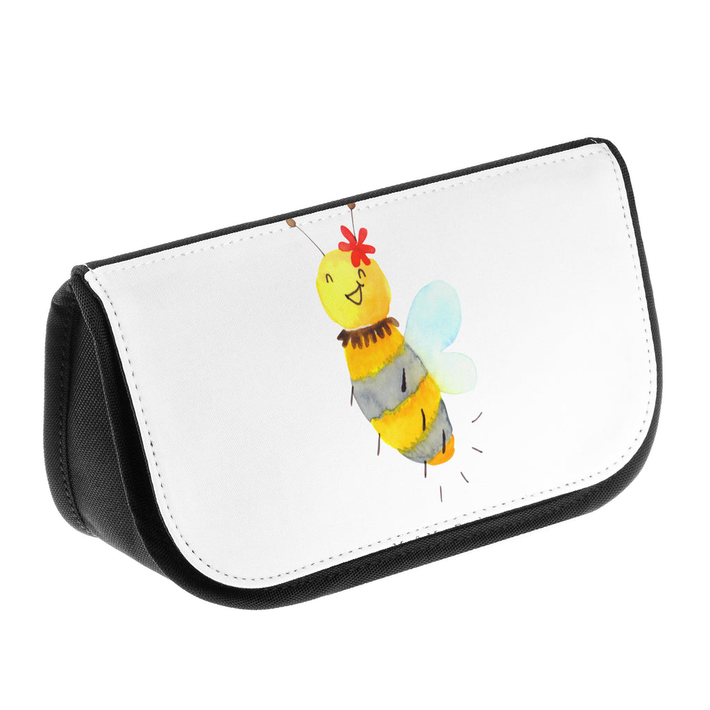 Kosmetiktasche Biene Blume Kosmetikbeutel, Kulturtasche, Kulturbeutel, Schminktasche, Make-Up Tasche, Biene, Wespe, Hummel