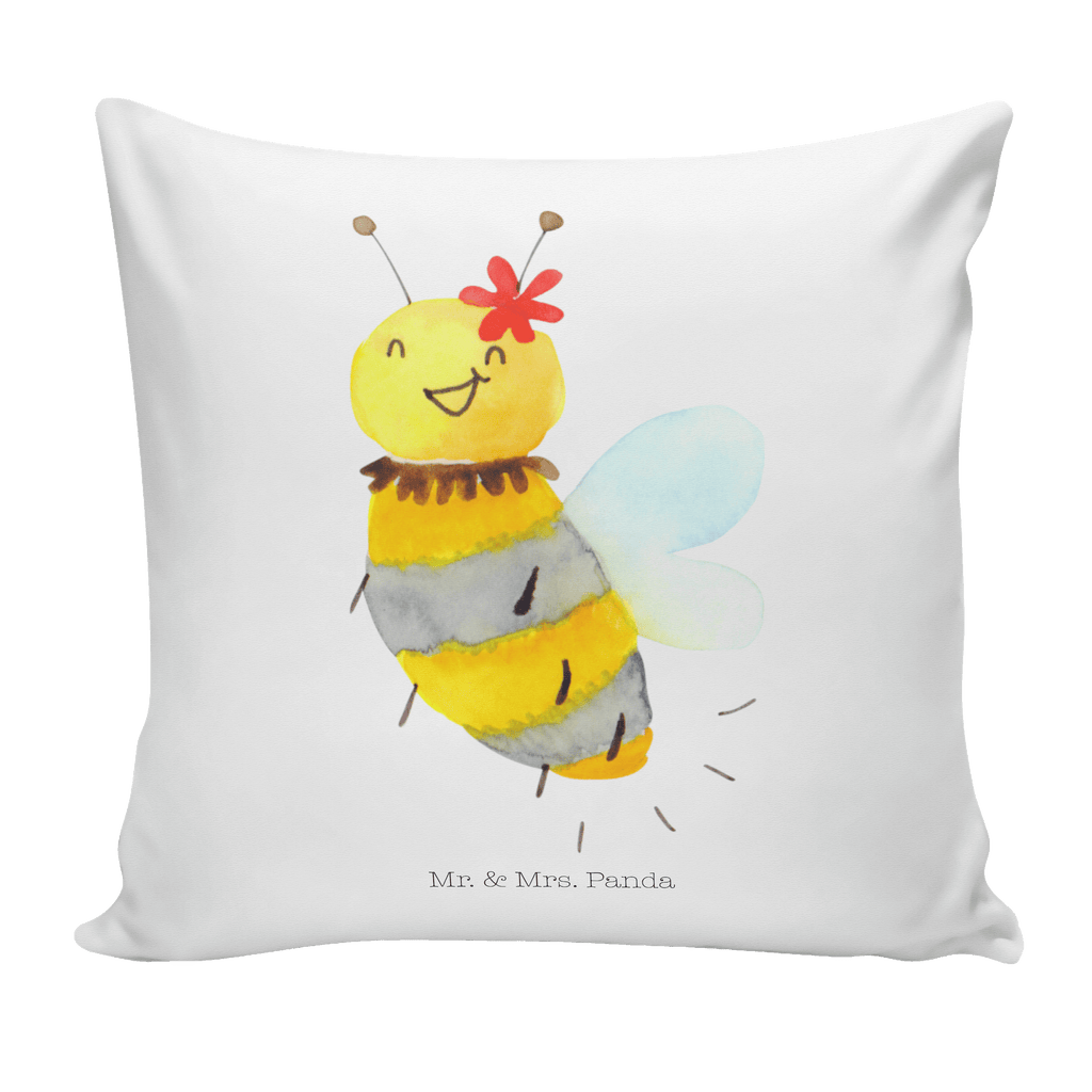 40x40 Kissen Biene Blume Kissenhülle, Kopfkissen, Sofakissen, Dekokissen, Motivkissen, Biene, Wespe, Hummel