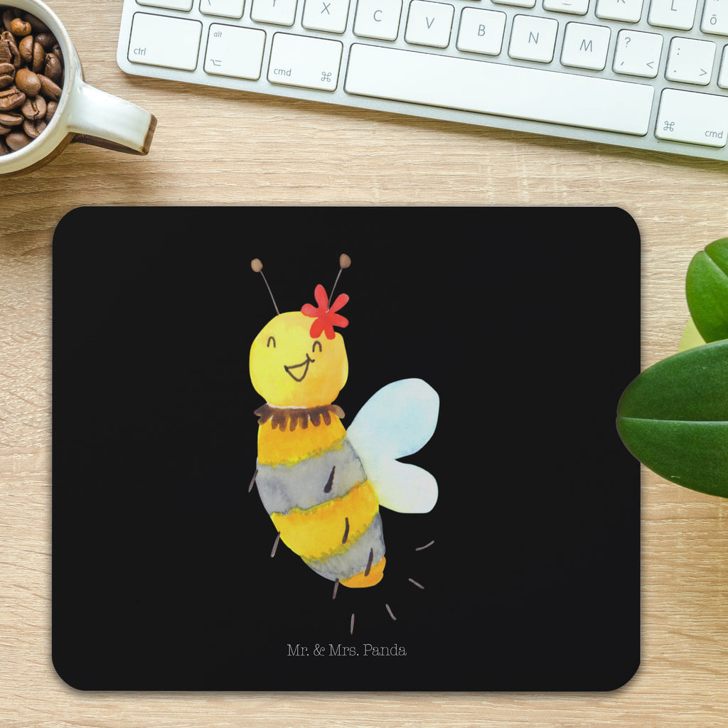 Mauspad Biene Blume Mousepad, Computer zubehör, Büroausstattung, PC Zubehör, Arbeitszimmer, Mauspad, Einzigartiges Mauspad, Designer Mauspad, Biene, Wespe, Hummel