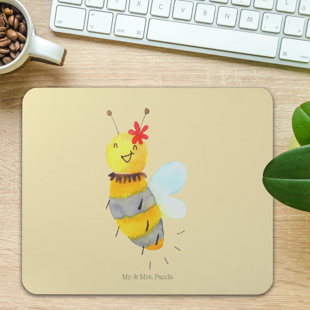Mauspad Biene Blume Mousepad, Computer zubehör, Büroausstattung, PC Zubehör, Arbeitszimmer, Mauspad, Einzigartiges Mauspad, Designer Mauspad, Biene, Wespe, Hummel