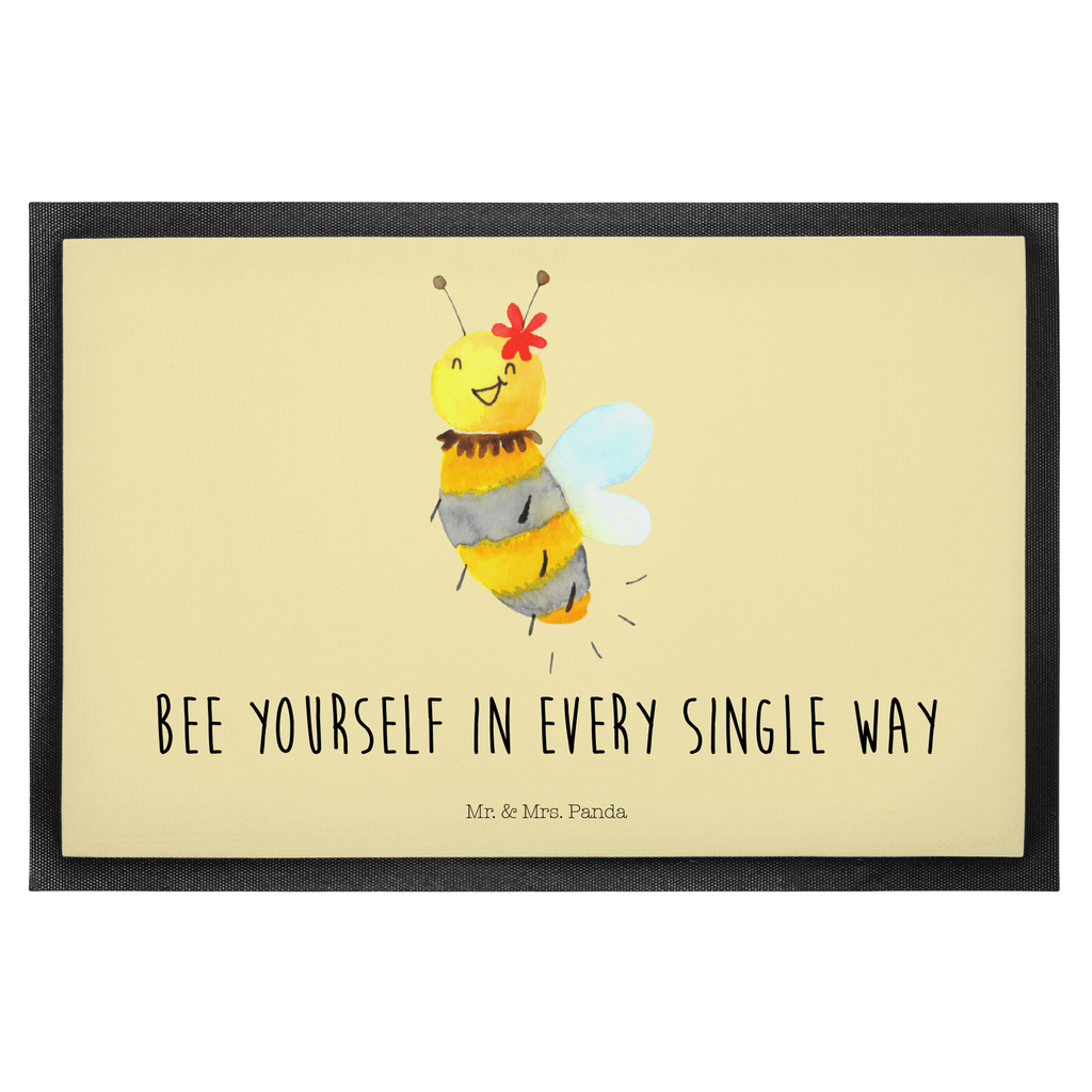 Fußmatte Biene Blume  Türvorleger, Schmutzmatte, Fußabtreter, Matte, Schmutzfänger, Fußabstreifer, Schmutzfangmatte, Türmatte, Motivfußmatte,  Haustürmatte, Vorleger  Biene, Wespe, Hummel