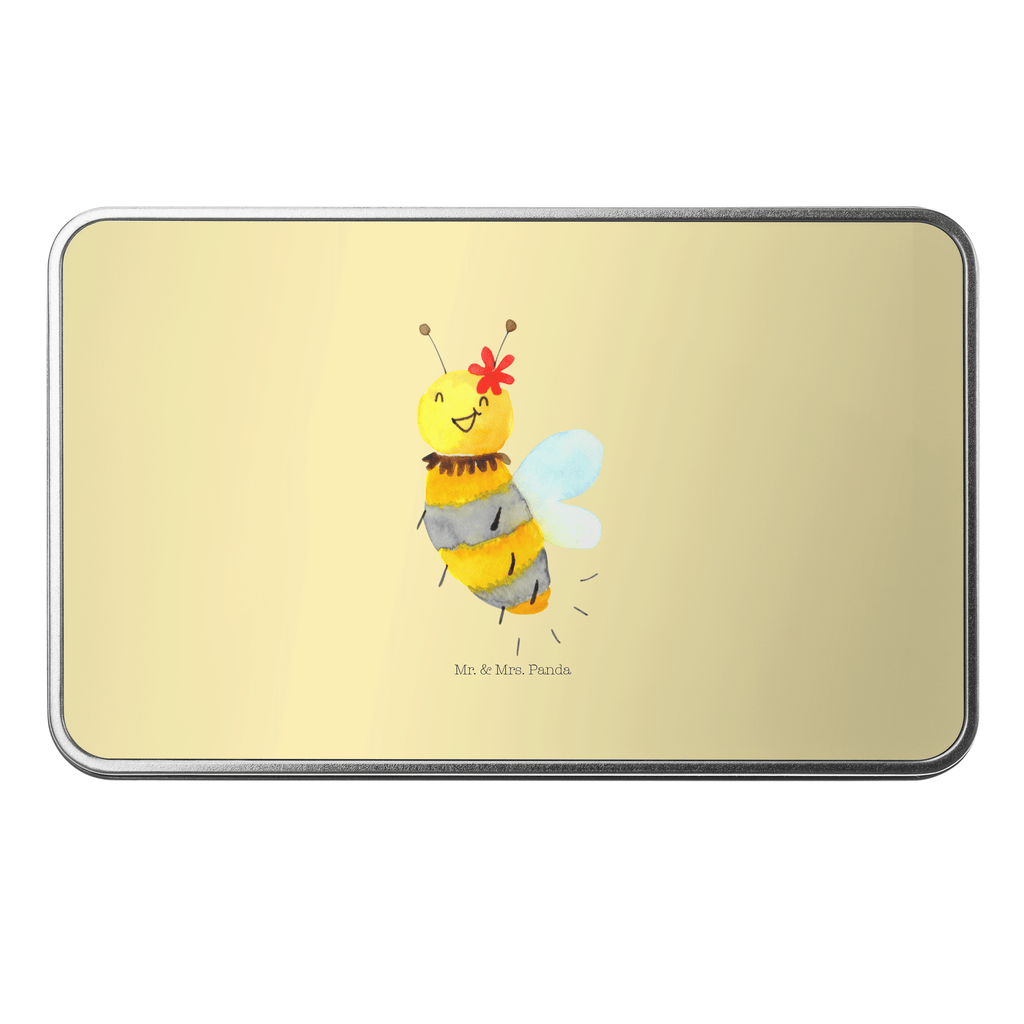Metalldose rechteckig Biene Blume Blechdose, Metalldose, Blechbox, Container, Keksdose, Vorratsdose, Vorratsbox, Döschen, Versperbox, Vesperdose, Aufbewahrungsdose, Aufbewahrungsbox, Aluminiumdose, Dose, Biene, Wespe, Hummel